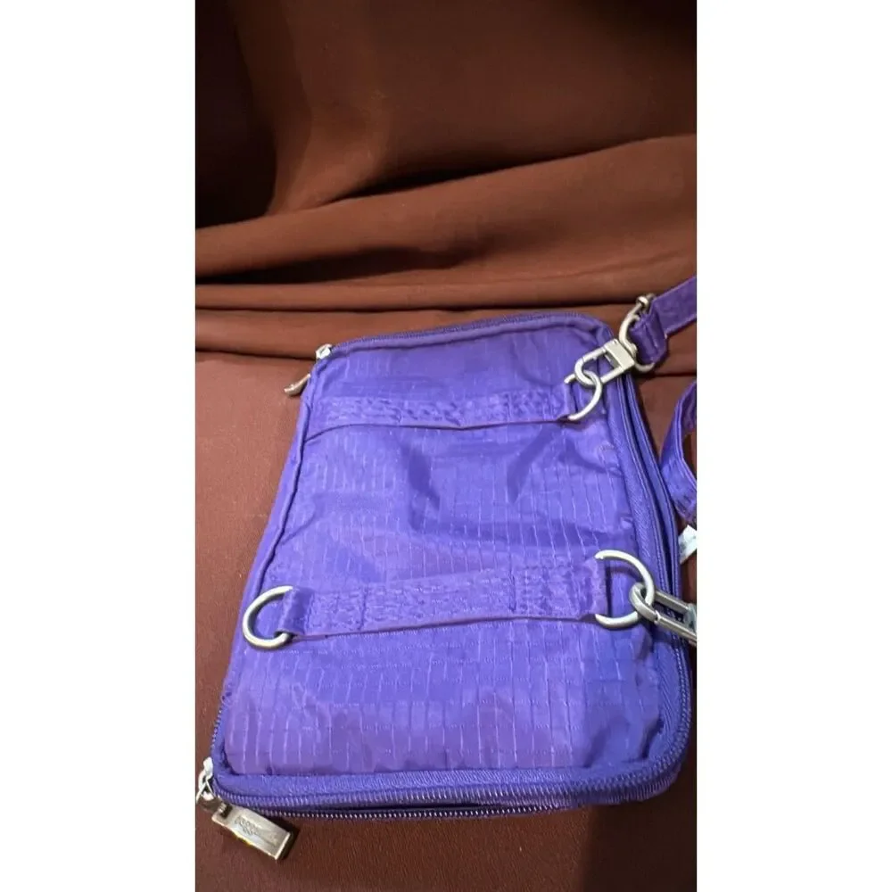 Baggallini Purple Modern Crossbody Bag Zip Closure Adjustable Strap